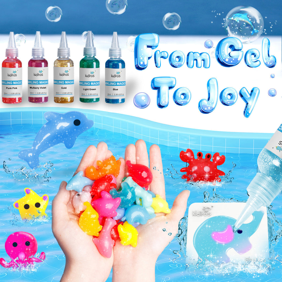 Sea Creature Magical Waterscape Squishy Toy Kit