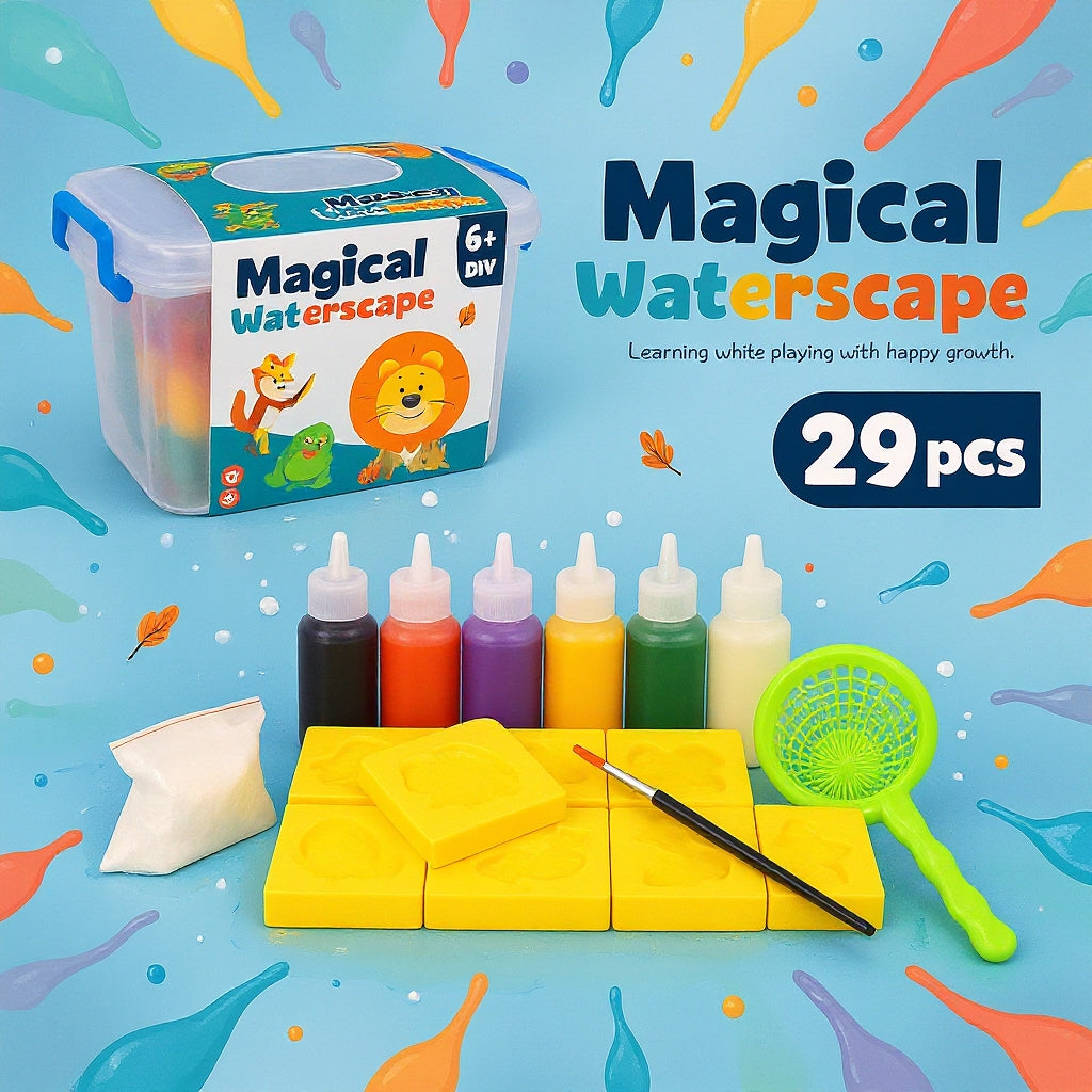 Sea Creature Magical Waterscape Squishy Toy Kit