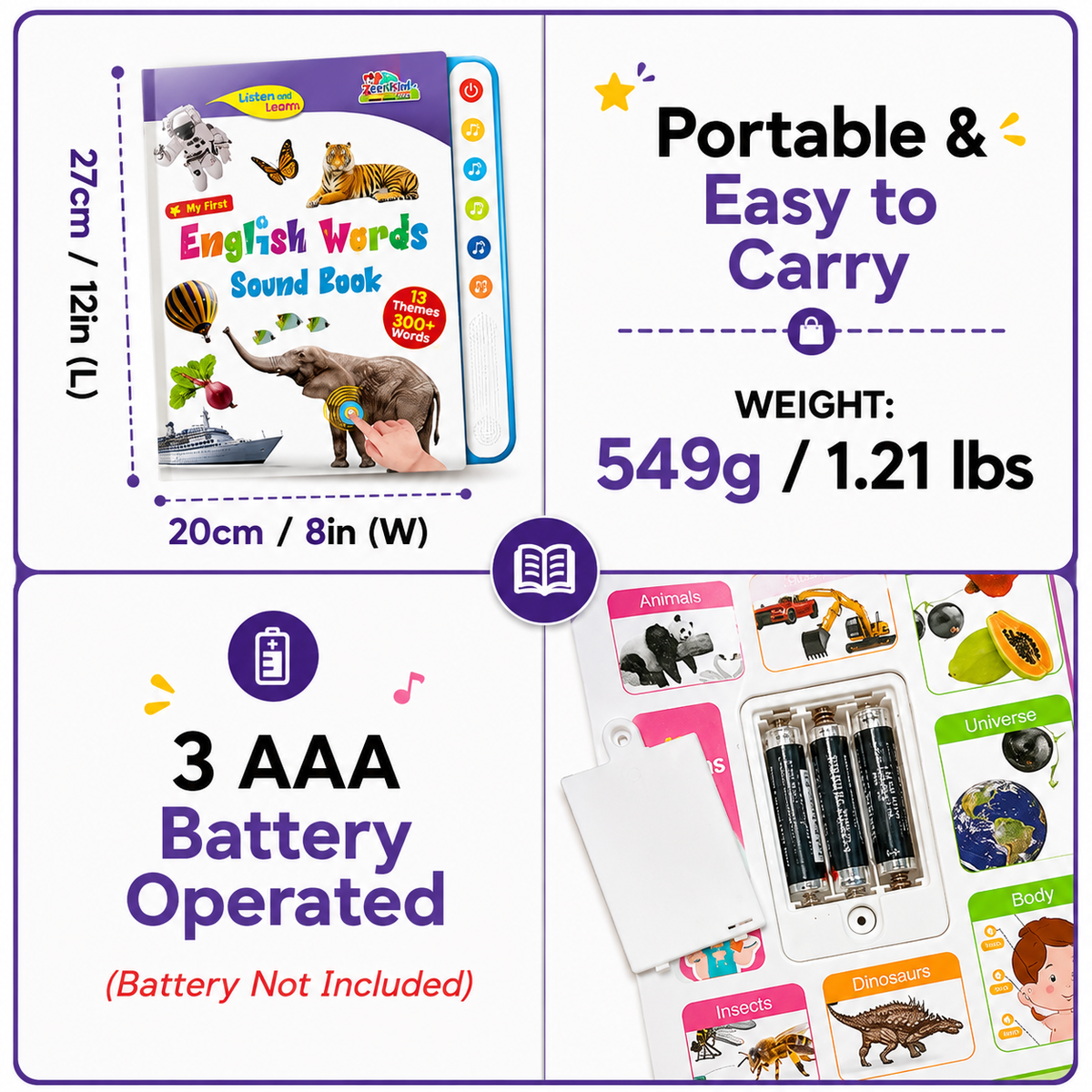 Touch & Learn – Kids Talking Musical English Sound Book