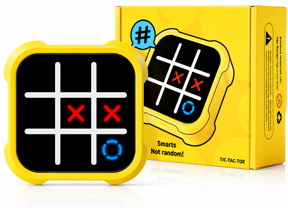 MindBolt™ 4-in-1 Portable Tic Tac Toe Puzzle