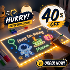 ✨ 3D Magic Glow™ 🎨 Reusable LED Drawing Board