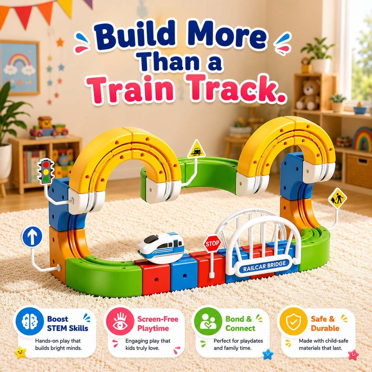 360 Gravity Magnetic Bullet Train Set