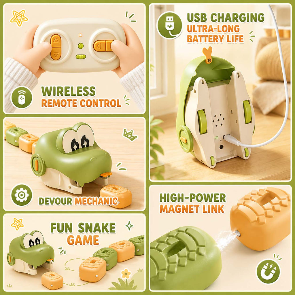 Remote Control Magnetic Snake Game Toy