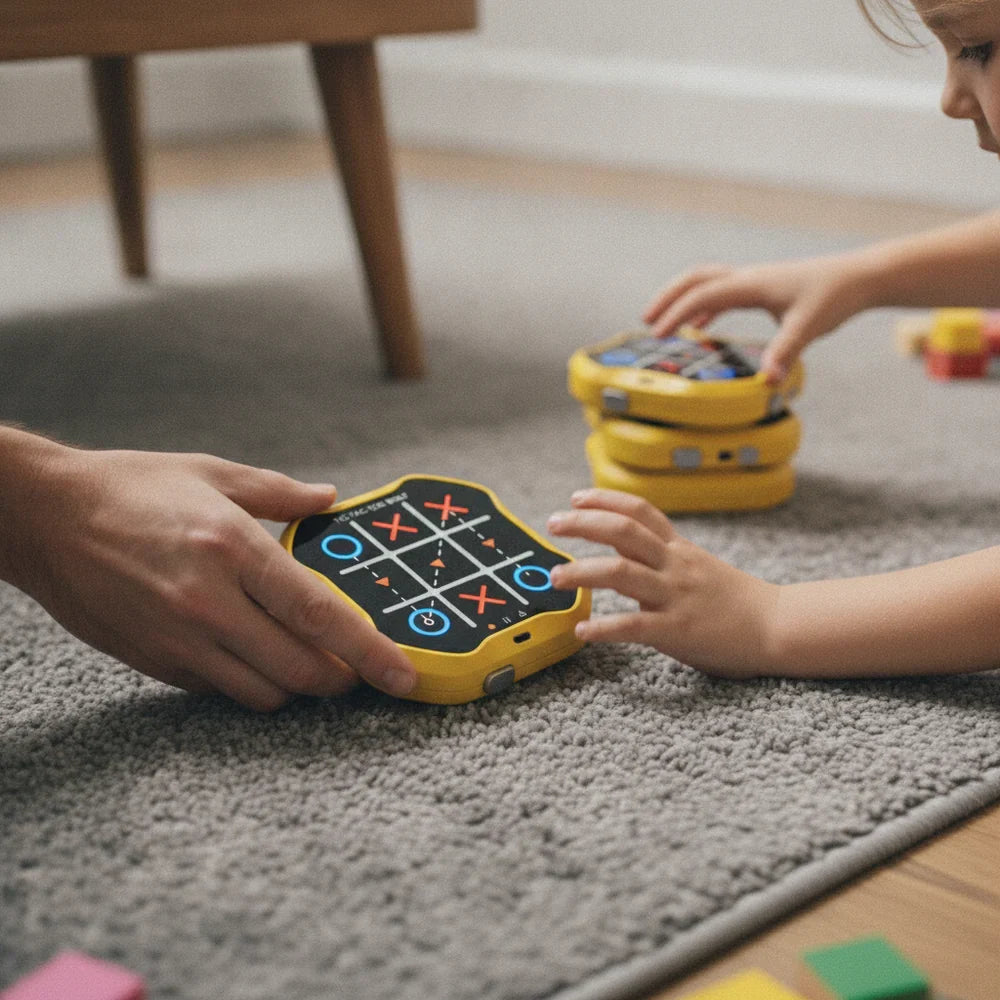 MindBolt™ 4-in-1 Portable Tic Tac Toe Puzzle