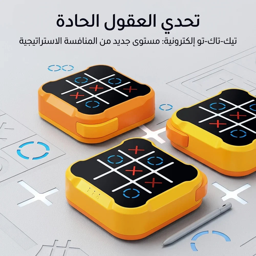 MindBolt™ 4-in-1 Portable Tic Tac Toe Puzzle