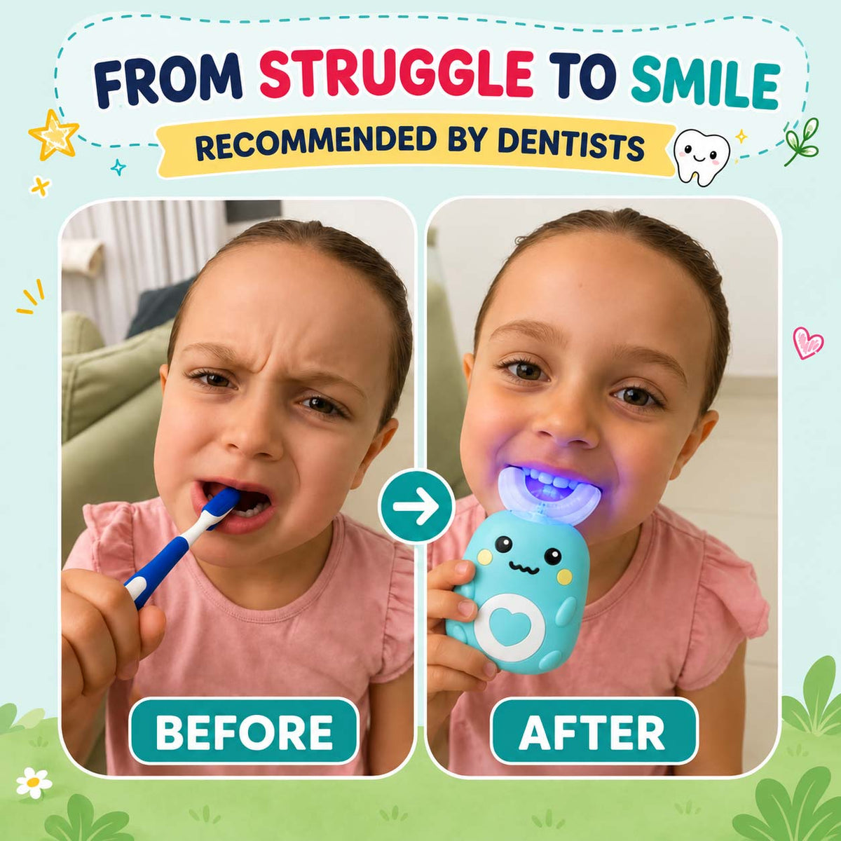U-Shaped 360° Kids Toothbrush
