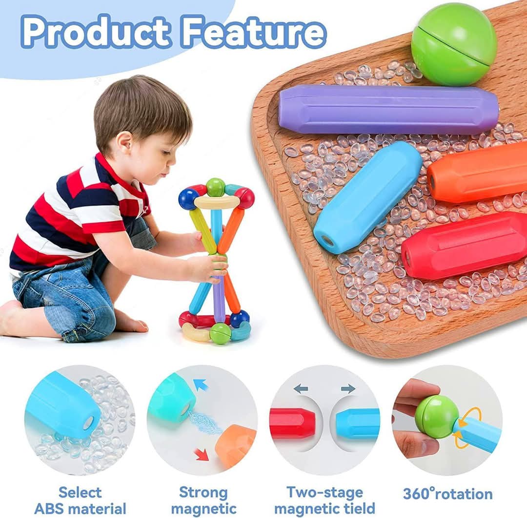 42 Pcs Magnetic Building Sticks