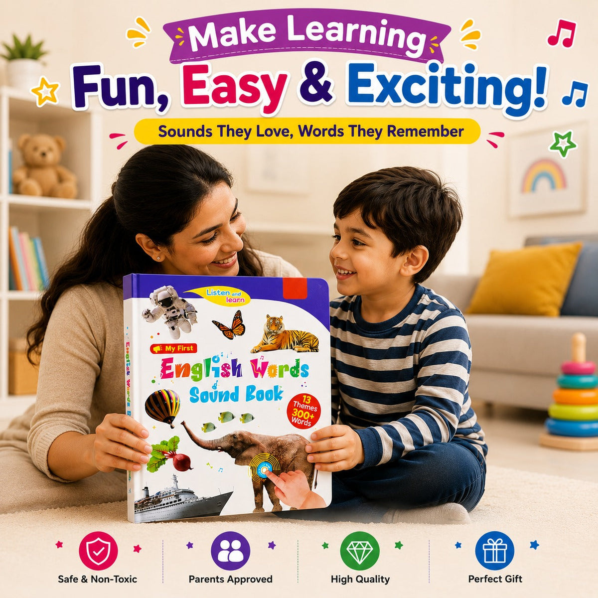 Touch & Learn – Kids Talking Musical English Sound Book