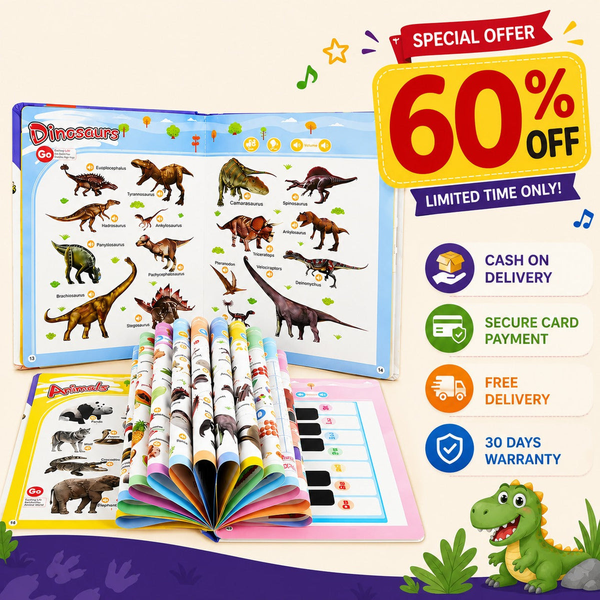 Touch & Learn – Kids Talking Musical English Sound Book