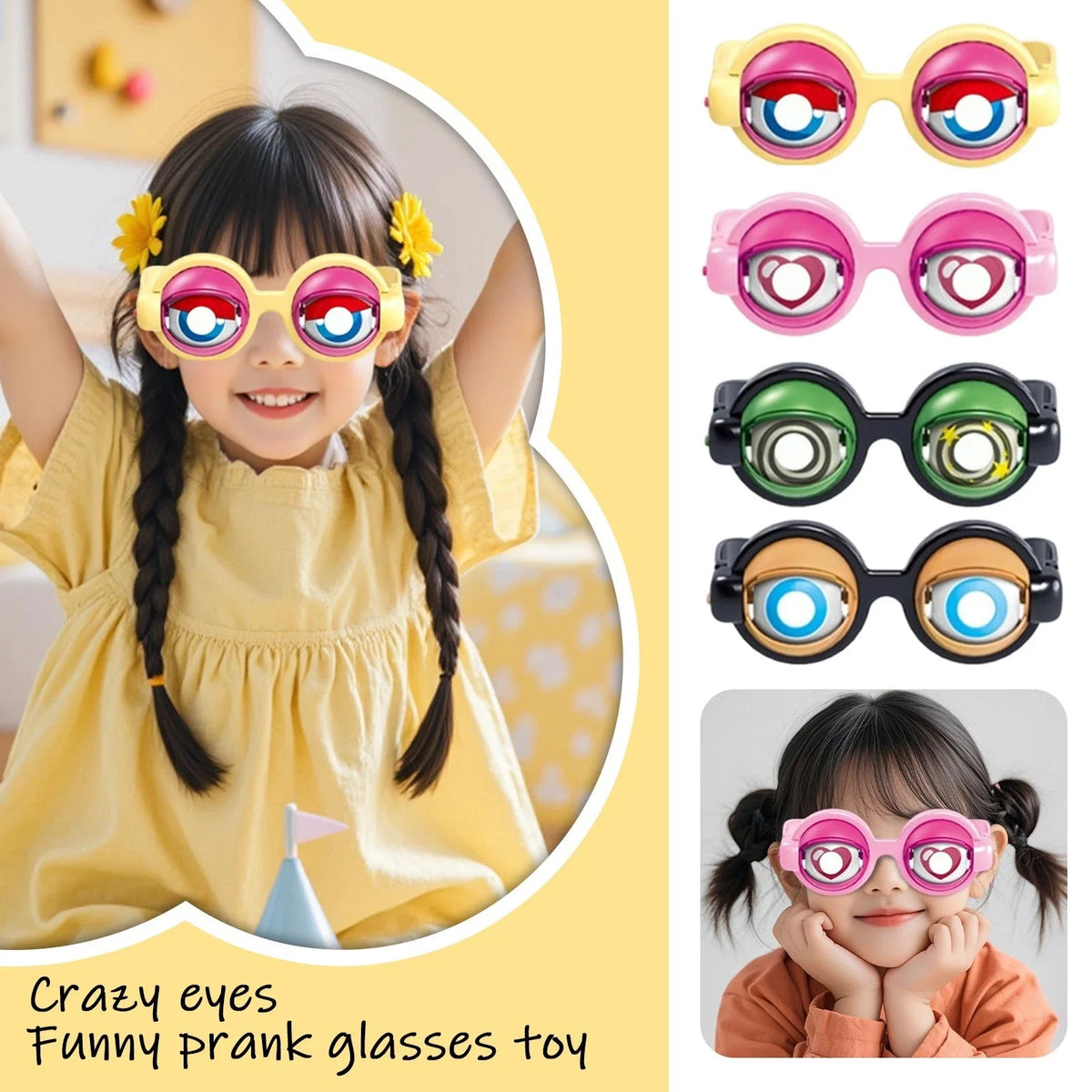 Crazy Blinking Eye Glasses – Funny Prank Toy for Kids